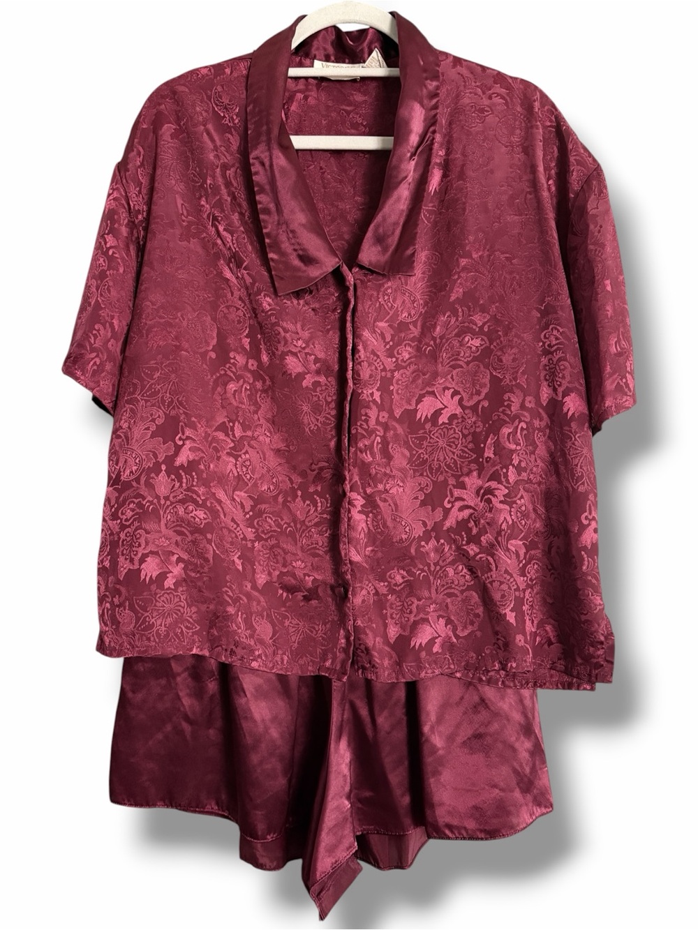 Vintage 90s Victoria’s Secret Jacquard Pajama Set Size Large
